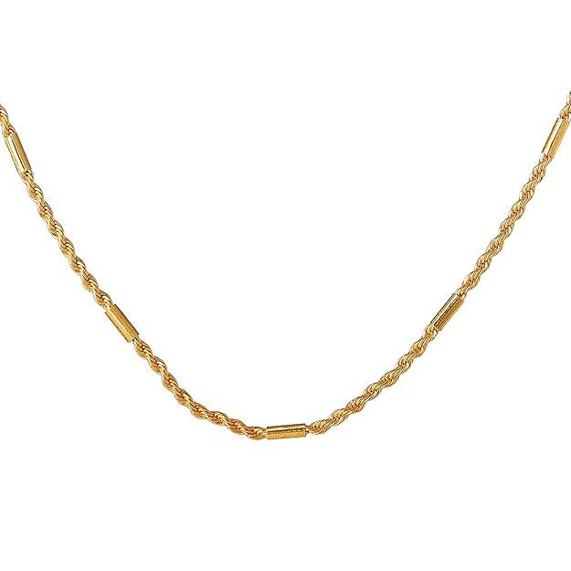 Fashion Jewelry Neck Chain For Men & Women: Gold Plated Modern & Timeless Elegance Necklace Chain | Perfe : OSAK008-IGCHAIN