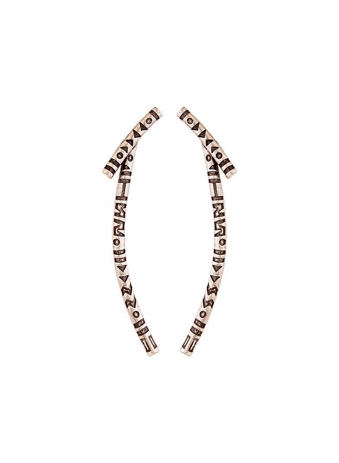 Aztec Bar Tribal Earrings : 8905124032123