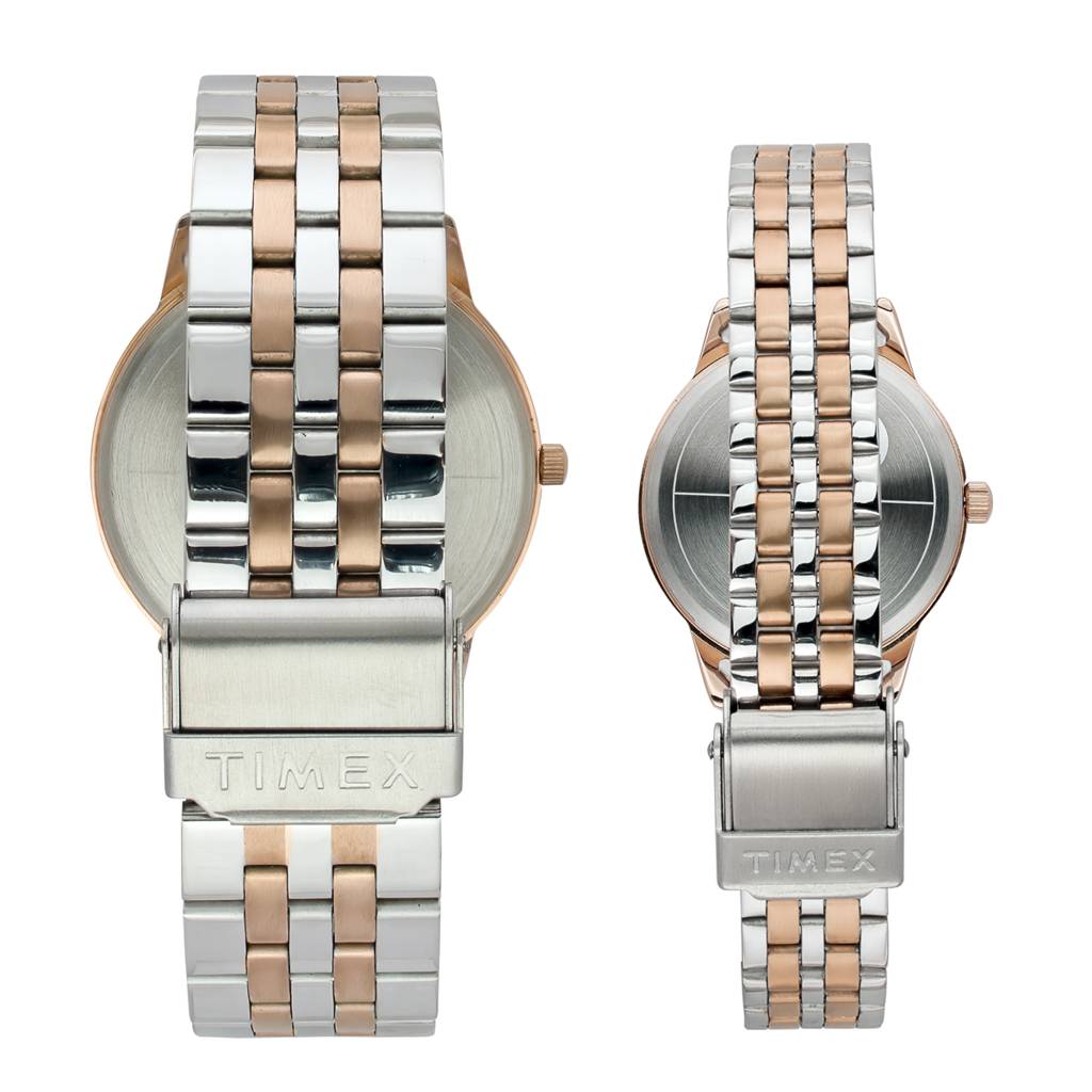 Timex Trendline Round 42Mm Analog Pair Watch - Tw00Pr331 : TW00PR334