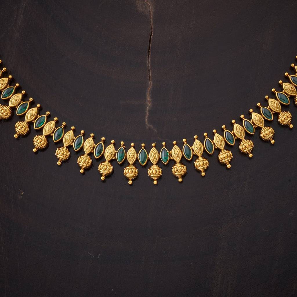 Kushal'S Fashion Jewellery Ethnic Copper Antique Necklace-163657 : 393565
