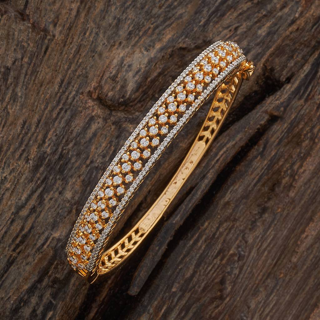 Kushal'S Fashion Jewellery Plated Party Zircon Kada-182097 : 435000