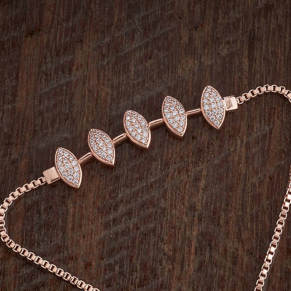 Kushal'S Fashion Jewellery Plated Party Zircon Bracelet-182258 : 435355