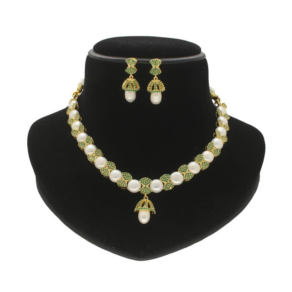 Radiance Pearl Necklace Set : JPFEB-24-002