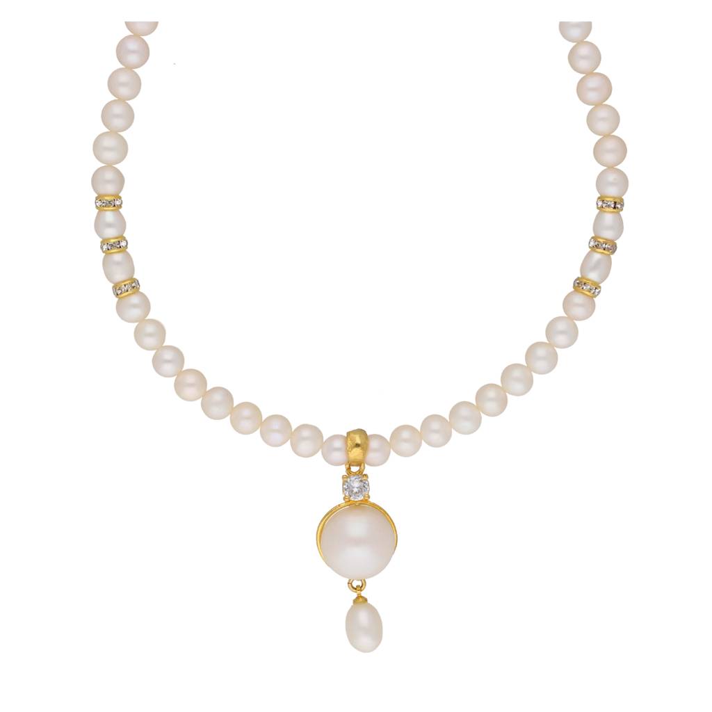 Elegant Single Drop Pearl Set : JPMAY-22-32