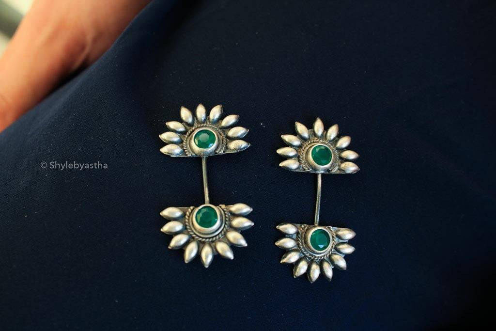 Shiva Green Spiked Piercing Bugadi : SE649