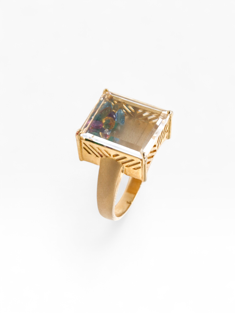 Treasure Box Ring With Crystal | Emerald | Ruby | Topaz | Citrine : R_WT_01_10