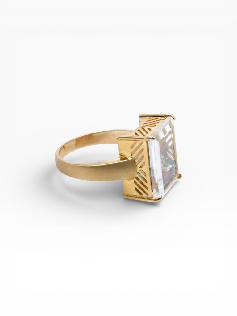 Treasure Box Ring With Crystal | Emerald | Ruby | Topaz | Citrine : R_WT_01_10