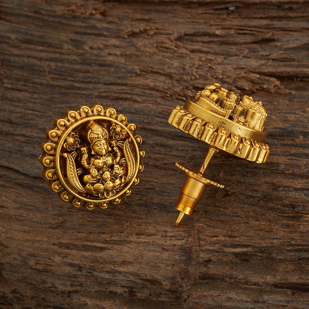 Kushal'S Fashion Jewellery Gold-Plated Casual Wear Antique Earring-173608 : 416766