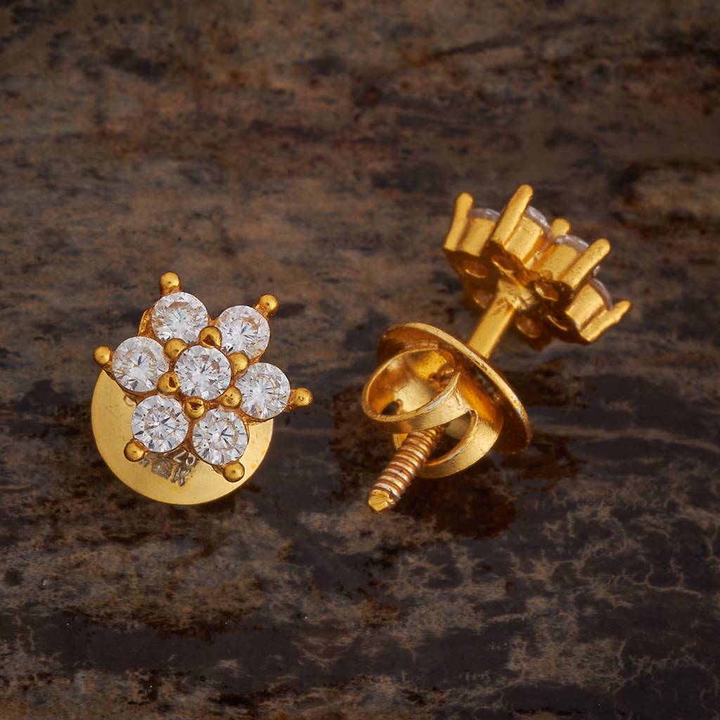 Kushal'S Fashion Jewellery White Gold-Plated Ethnic 92.5 Pure Silver Temple Studs-174070 : 417825