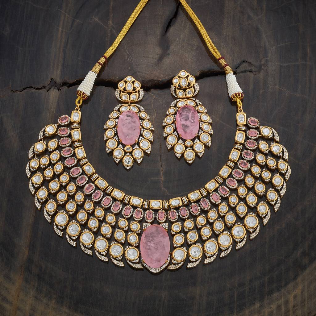 Ethnic Kundan Necklace Set-180283 : 430881
