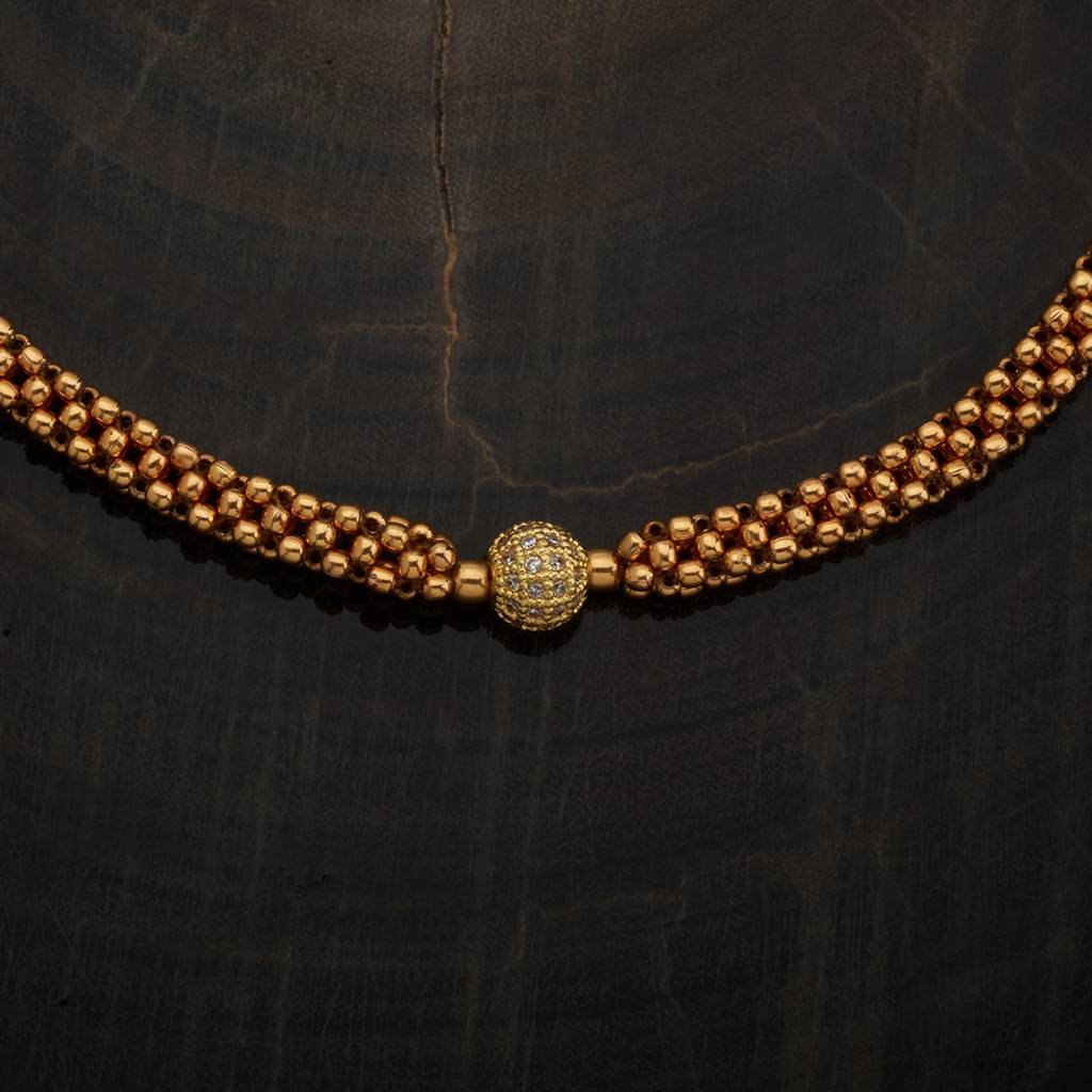 Kushal'S Fashion Jewellery White Gold-Plated Festive Antique Necklace-177844 : 426186