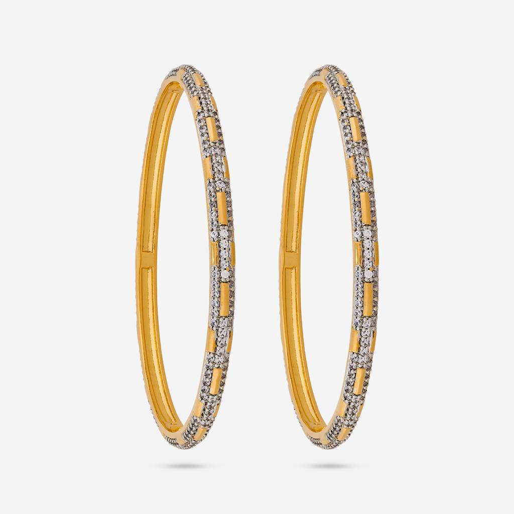 Gold Plated Party Zircon Bangle -187667 : 446965