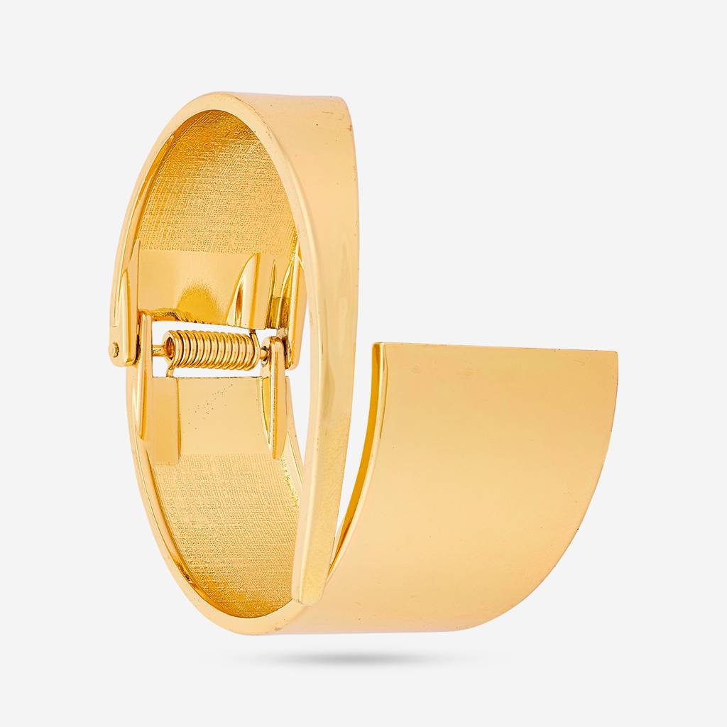 Kushal'S Fashion Jewellery Gold-Plated Party Trendy Zircon Adjustable Kada -455488 : 455488