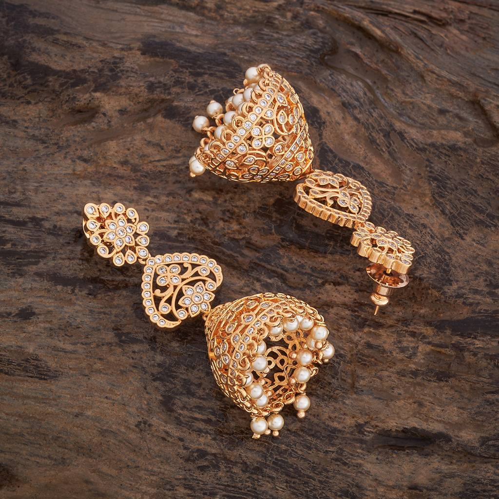 Kushal'S Fashion Jewellery Dome Shaped Jhumkas Earrings-170625 : 410926