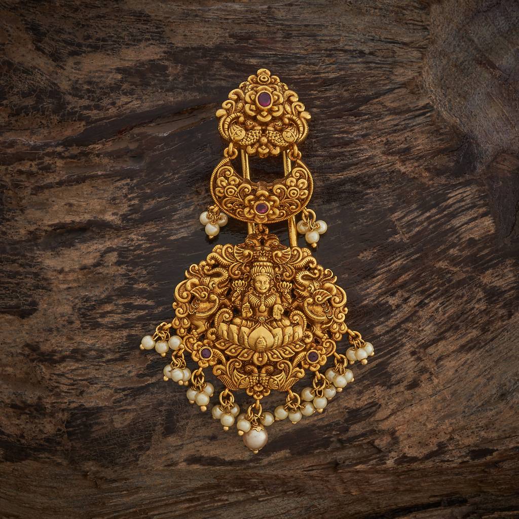 Kushal'S Fashion Jewellery Plated Ethnic Antique Hair Brooch -185164 : 442022