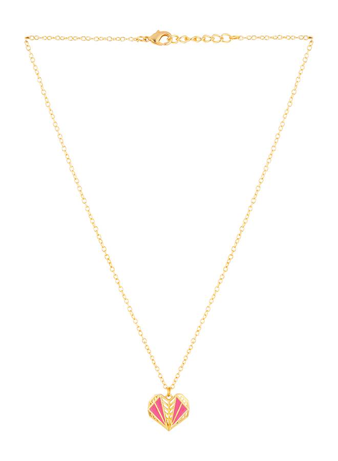 Mi Amore Enameled Filigree Heart Pendant : 8905124082104