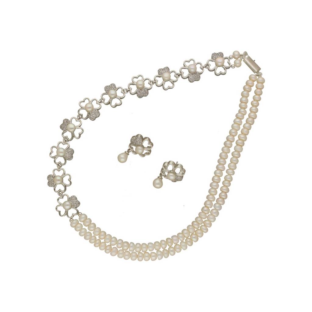 Lipika 2 Lines Pearl Necklace : JPSEP-23-094