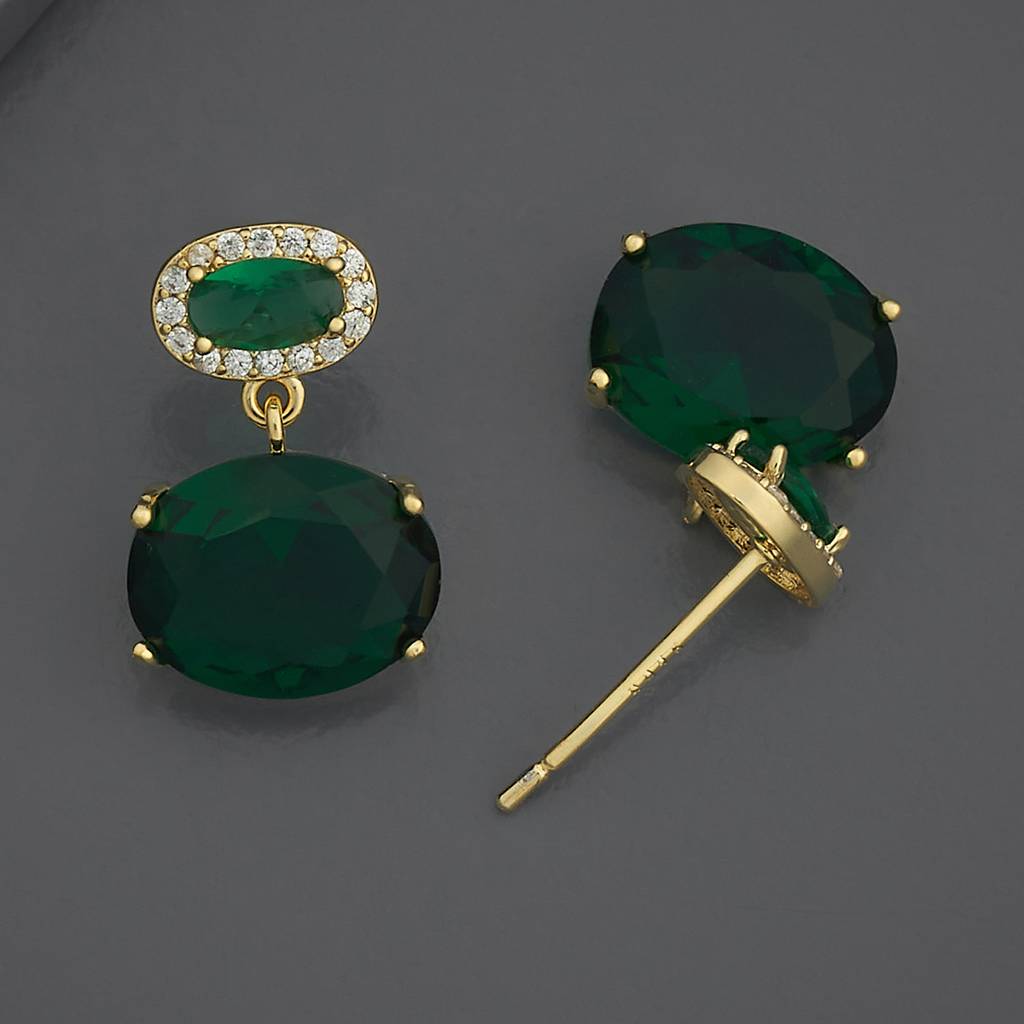 Kushal'S Fashion Jewellery Party Zircon Drop Earrings-186187 : 444039