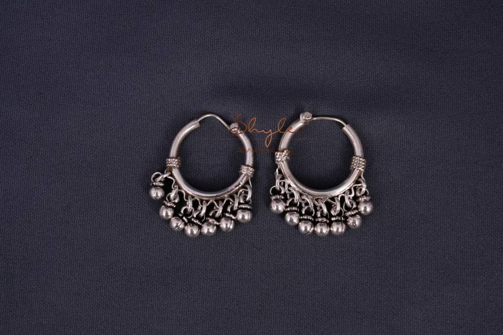 Adya Fine Silver Balis Earrings : SE323-1-1
