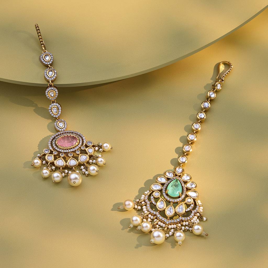 Ethnic Kundan Maang Tikka-164054 : 400593
