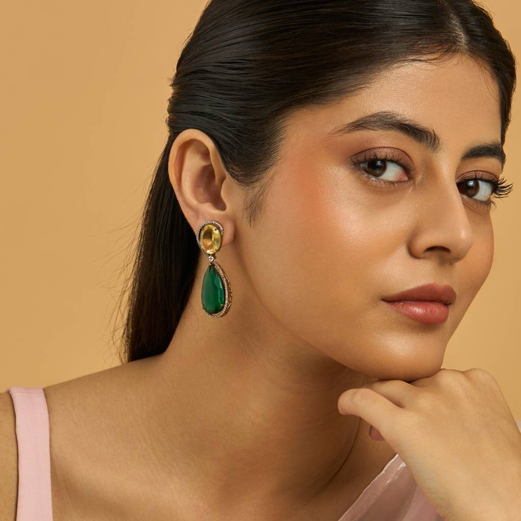 Kushal'S Fashion Jewellery Contemporary Drop Earrings-177956 : 434509
