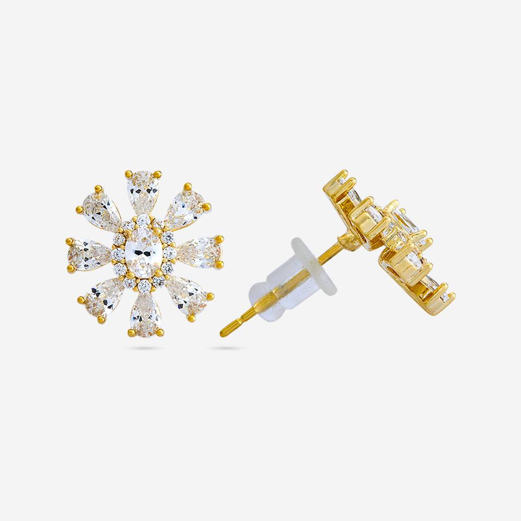 Kushal'S Fashion Jewellery   Plated Party Trendy Zircon Studs-446386 : 446386