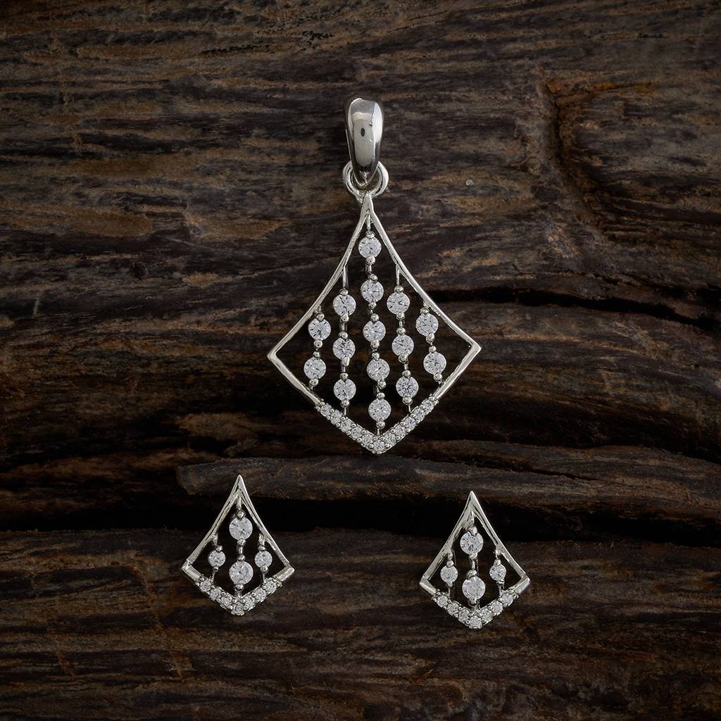 Kushal'S Fashion Jewellery Zircon Pendant Earring -170654 : 411113