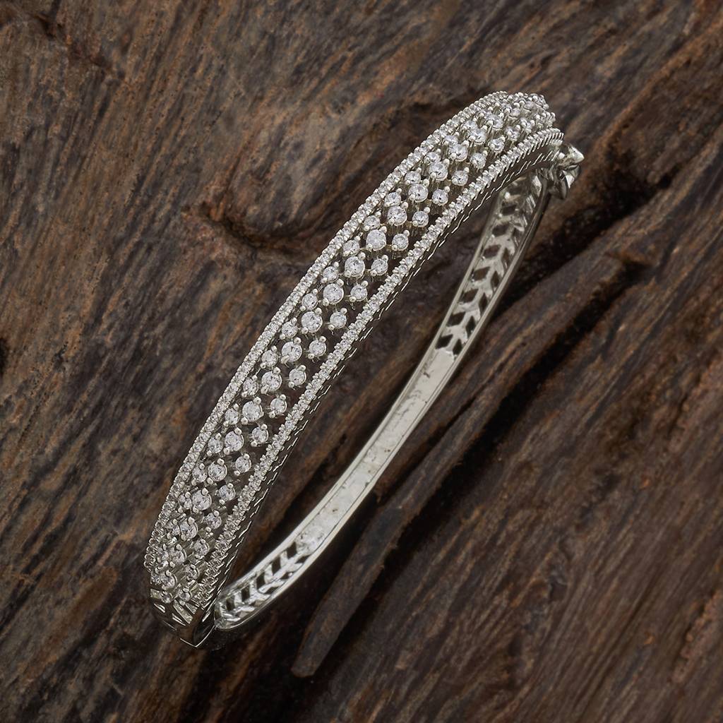 Kushal'S Fashion Jewellery Plated Party Zircon Kada-182097 : 435001