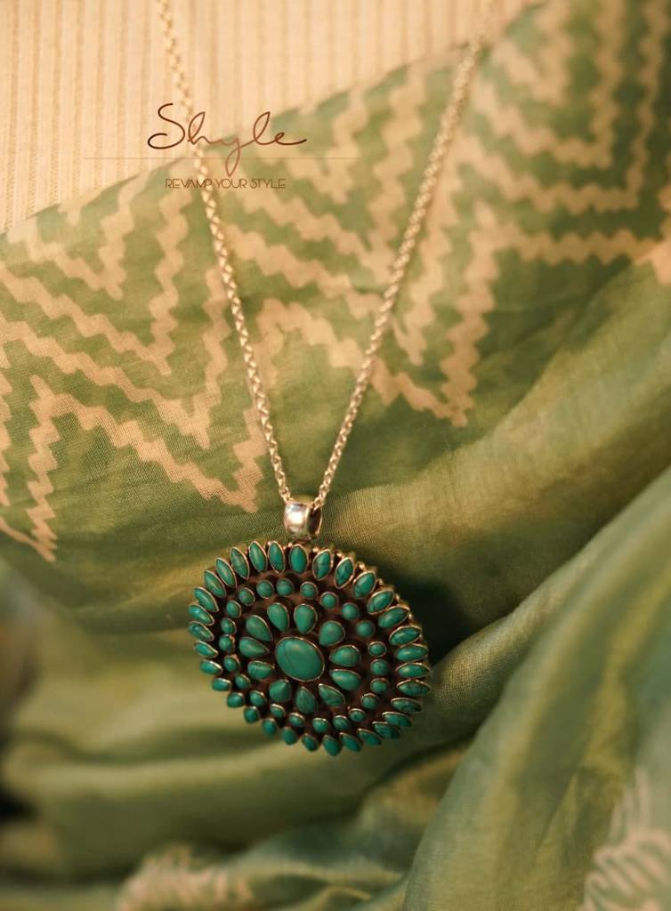 Tattva Turquoise Jadau Classic Necklace : SN3004