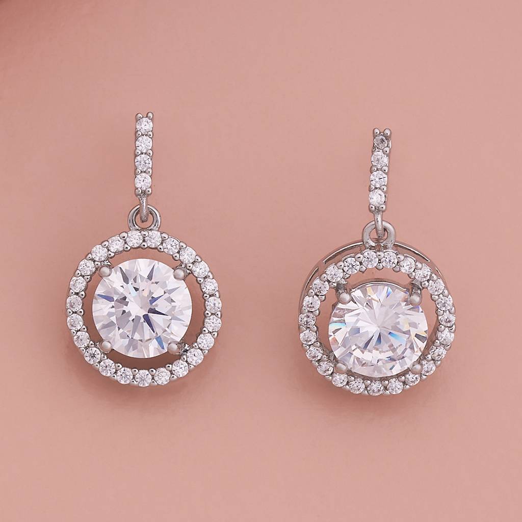 Kushal'S Fashion Jewellery Party Zircon Drop Earrings-186269 : 444233