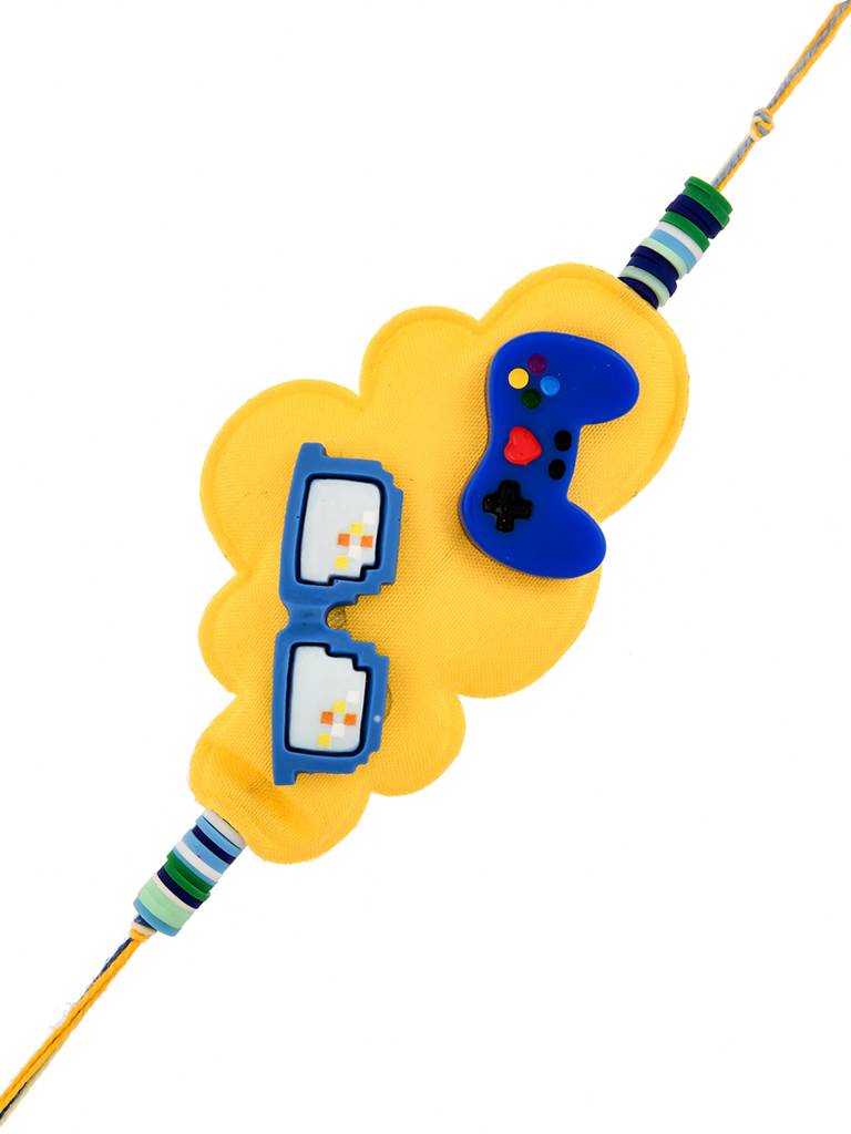 Glasses And Controller Kids Thread Rakhi For Kids : 8905124524765
