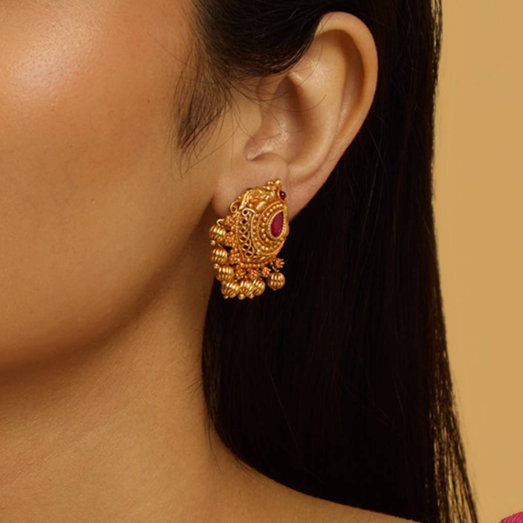 Kushal'S Fashion Jewellery Contemporary Studs Earrings-175369 : 420445