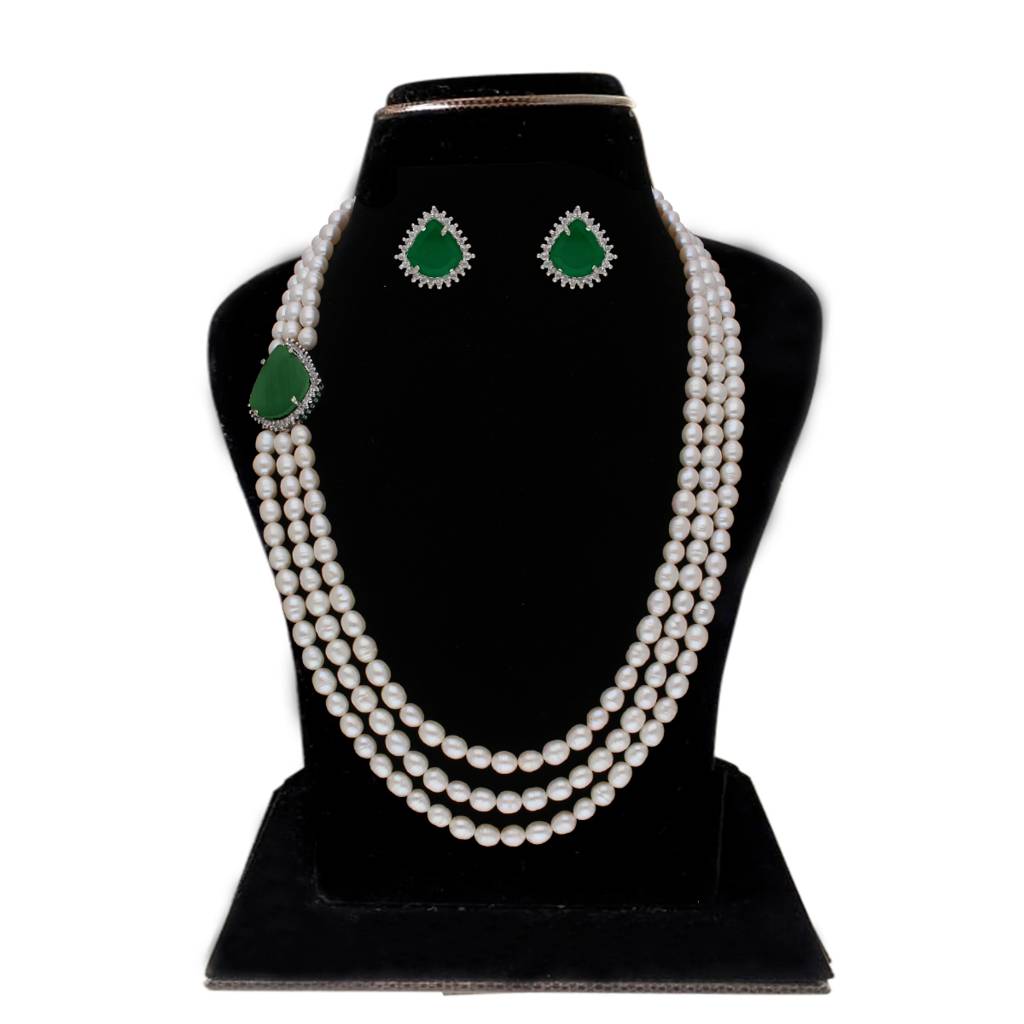 Badari 3 Lines Pearl Set : JPSEP-22-90