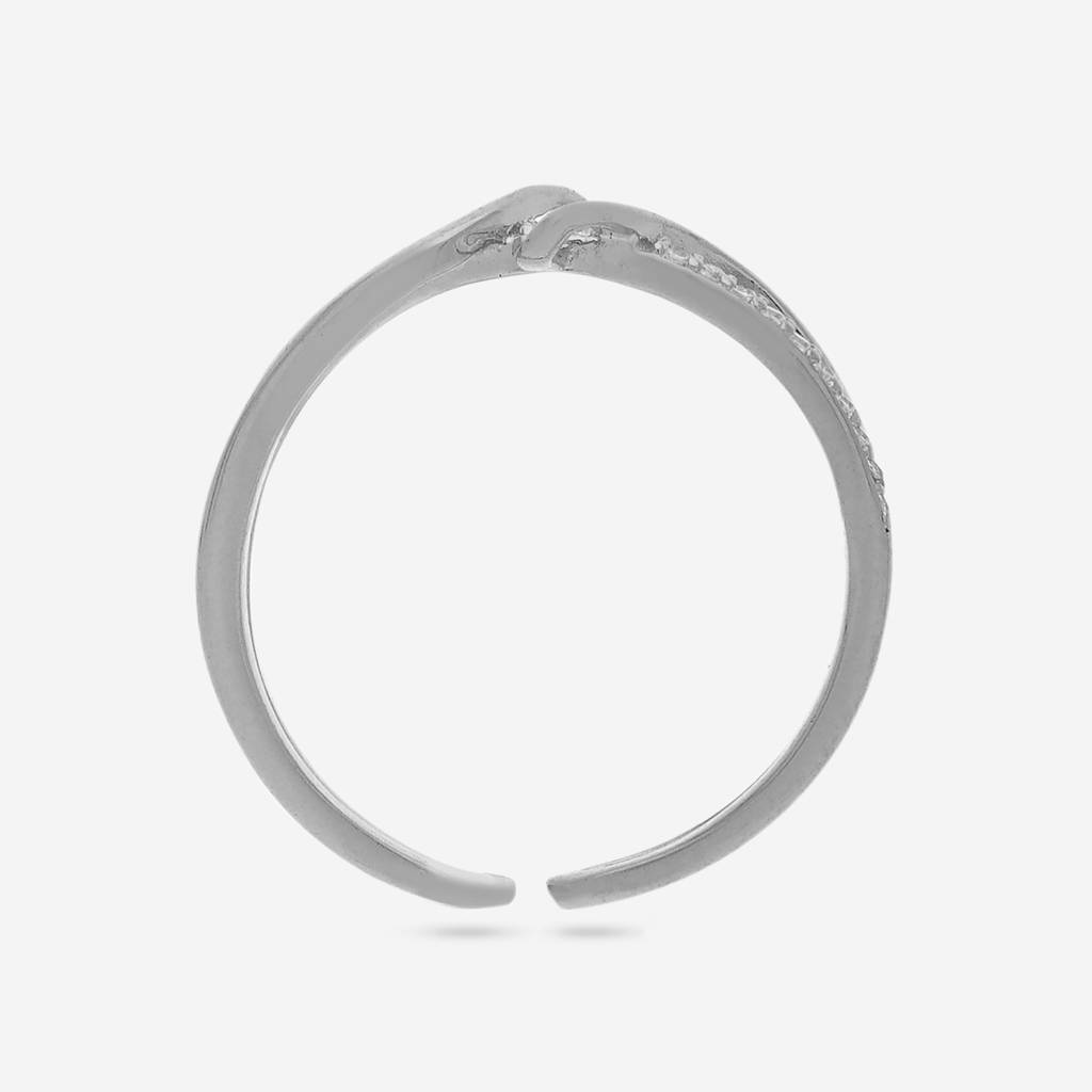 Rhodium-Plated Party 92.5 Sterling Silver Finger Ring -457898 : 457898