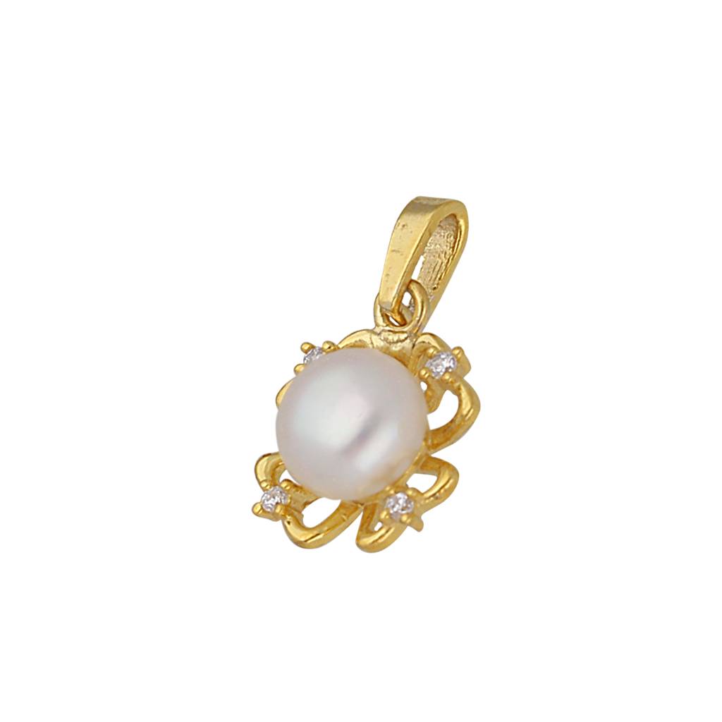 92.5 Sterling Silver Lipika Designer Pearl Pendant : JPMAY-22-191
