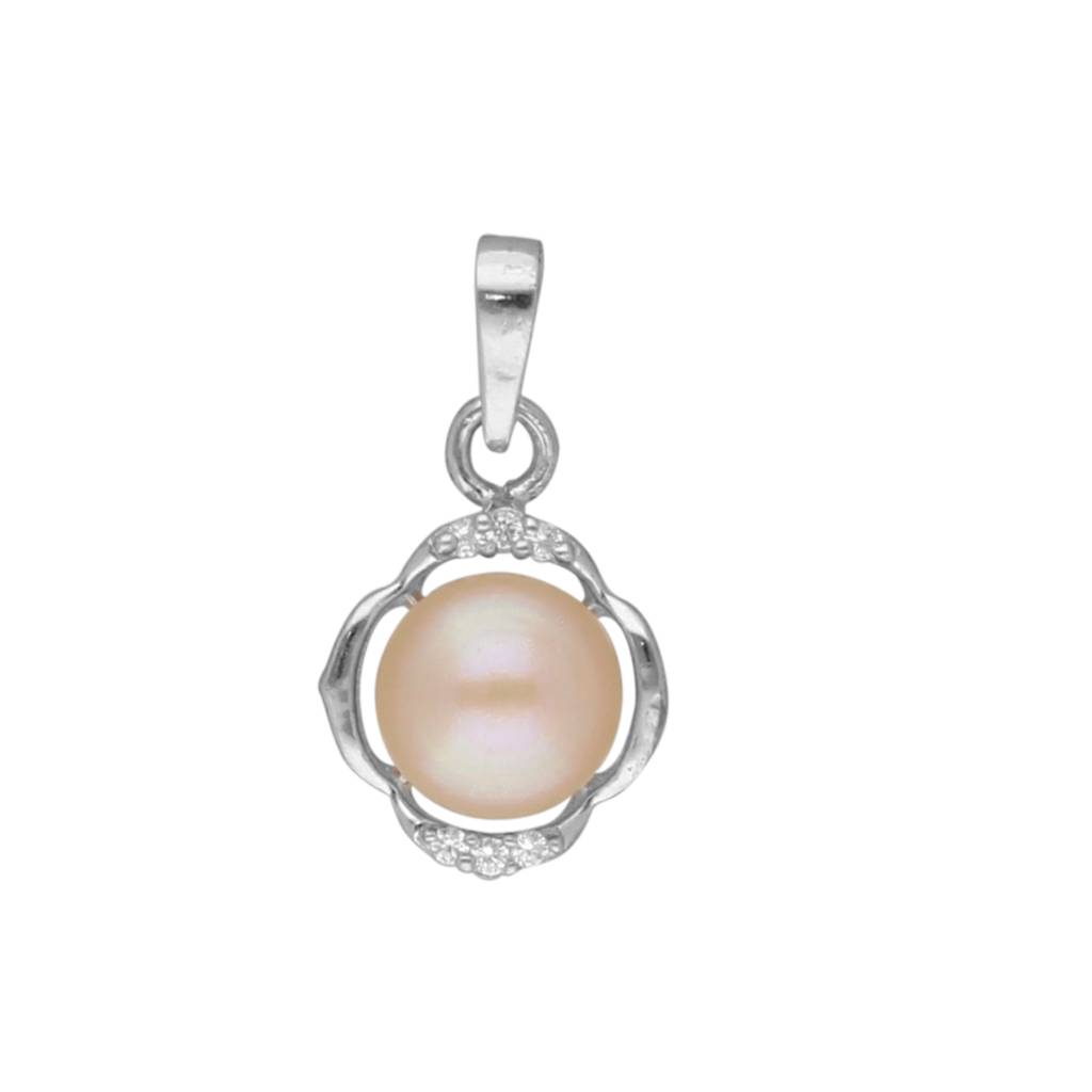 92.5 Sterling Silver Garima Simple Pearl Pendant : JPMAY-22-184