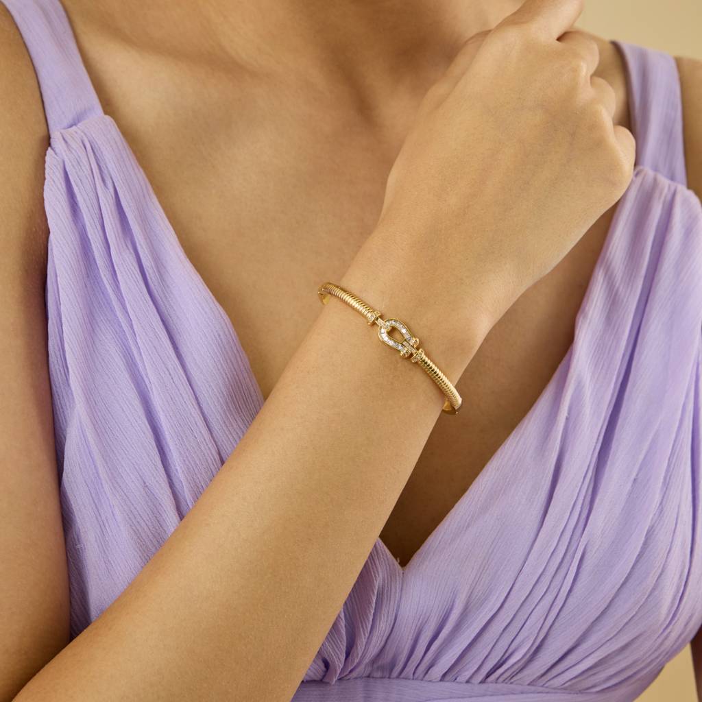 Kushal'S Fashion Jewellery  Party Zircon Kada-185069 : 441767