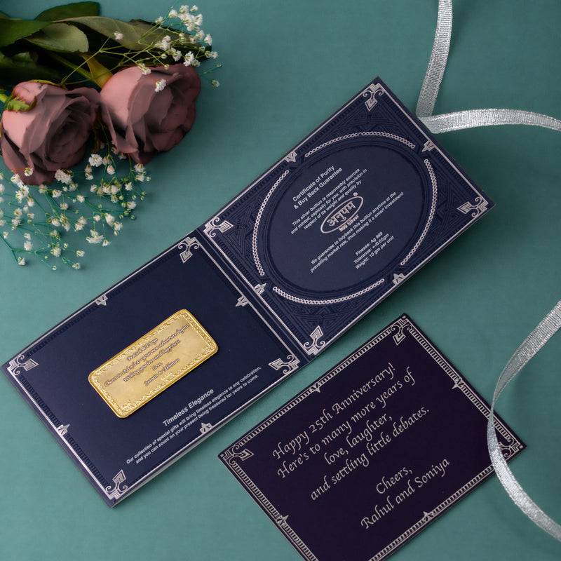 Silver Moments Card Set  -  Anniversary - 10 Grams : COIMOMAV1_Silver