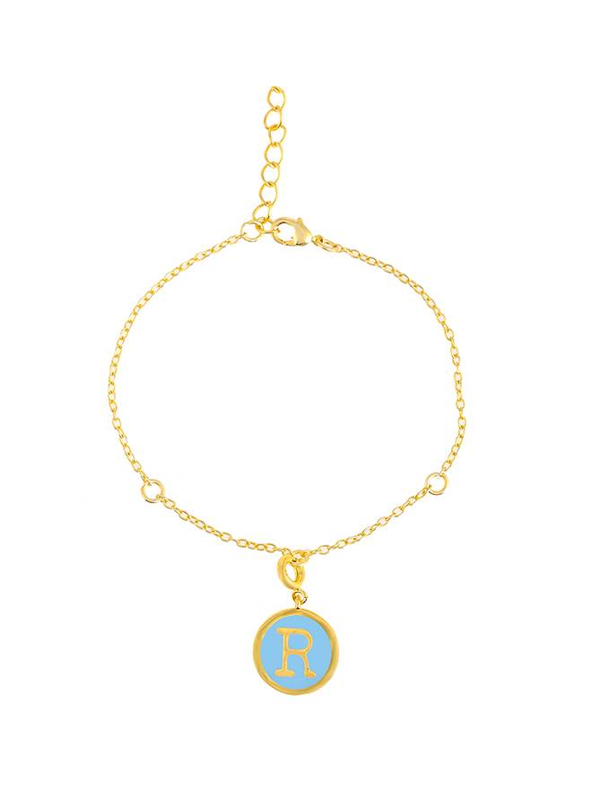Valentine'S Day Collection Alphabet Blue Enamel Charm : 8905124491746