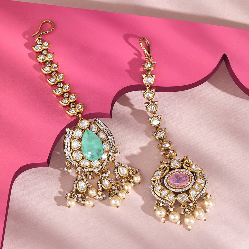 Ethnic Kundan Maang Tikka-173057 : 415278