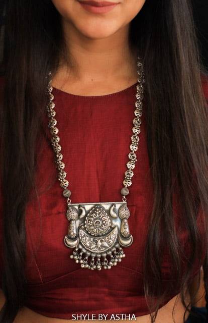 Tattva Vintage Inspired Classic Ghughri Necklace : SN1064