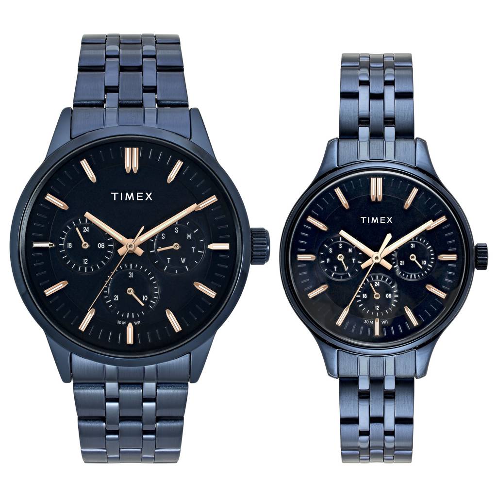 Timex Trendline Round 44Mm Analog Pair Watch - Tw00Pr317 : TW00PR319