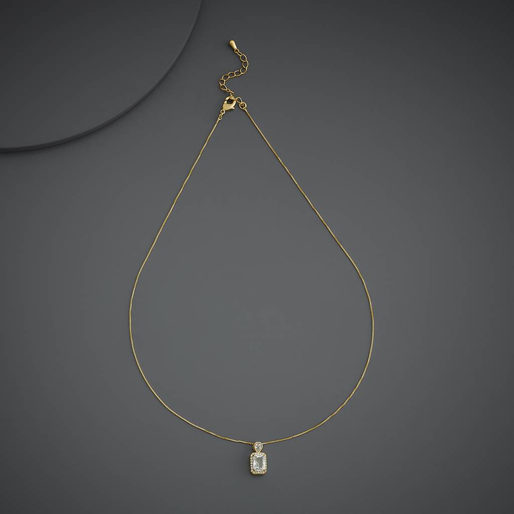 Kushal'S Fashion Jewellery  Plated Party Trendy Zircon Necklace-187045 : 445784