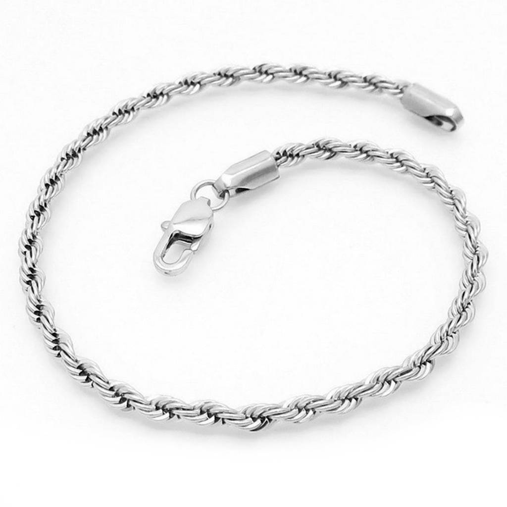 Silver Plated Stainless Steel Openable Fancy Link Bracelet Stylish Fashion Jewellery For Men : PX5SB107