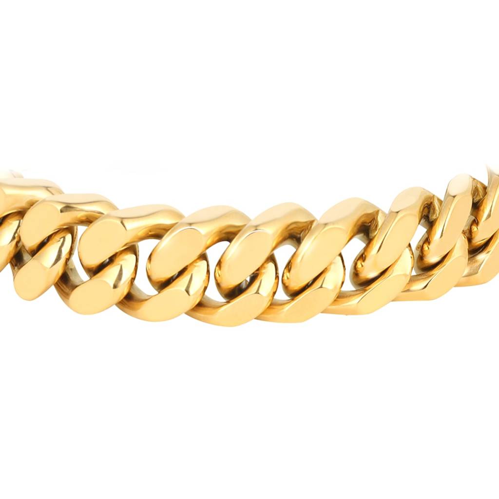 Gold Plated Stainless Steel Metal Bracelet Stylish Openable Fancy Design Jewellery Gift For Men Boys : PX5SB73G