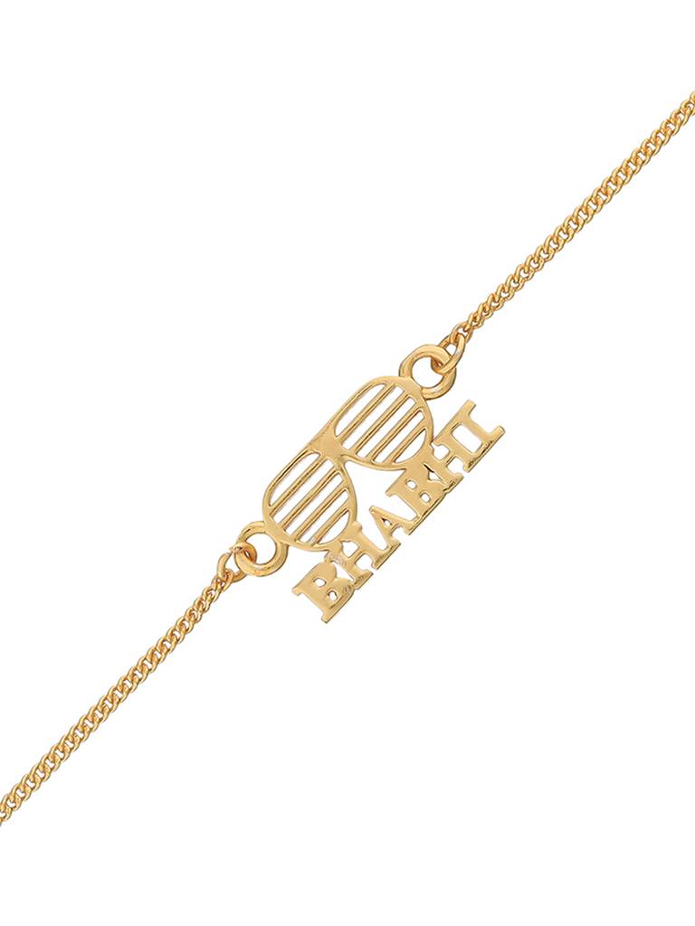 Gold Tone Bhai Rakhi : 8905124464108