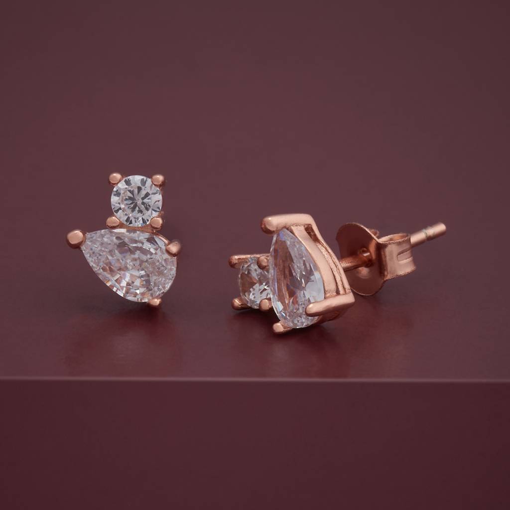 Ethnic Pure Silver Studs-183035 : 436971