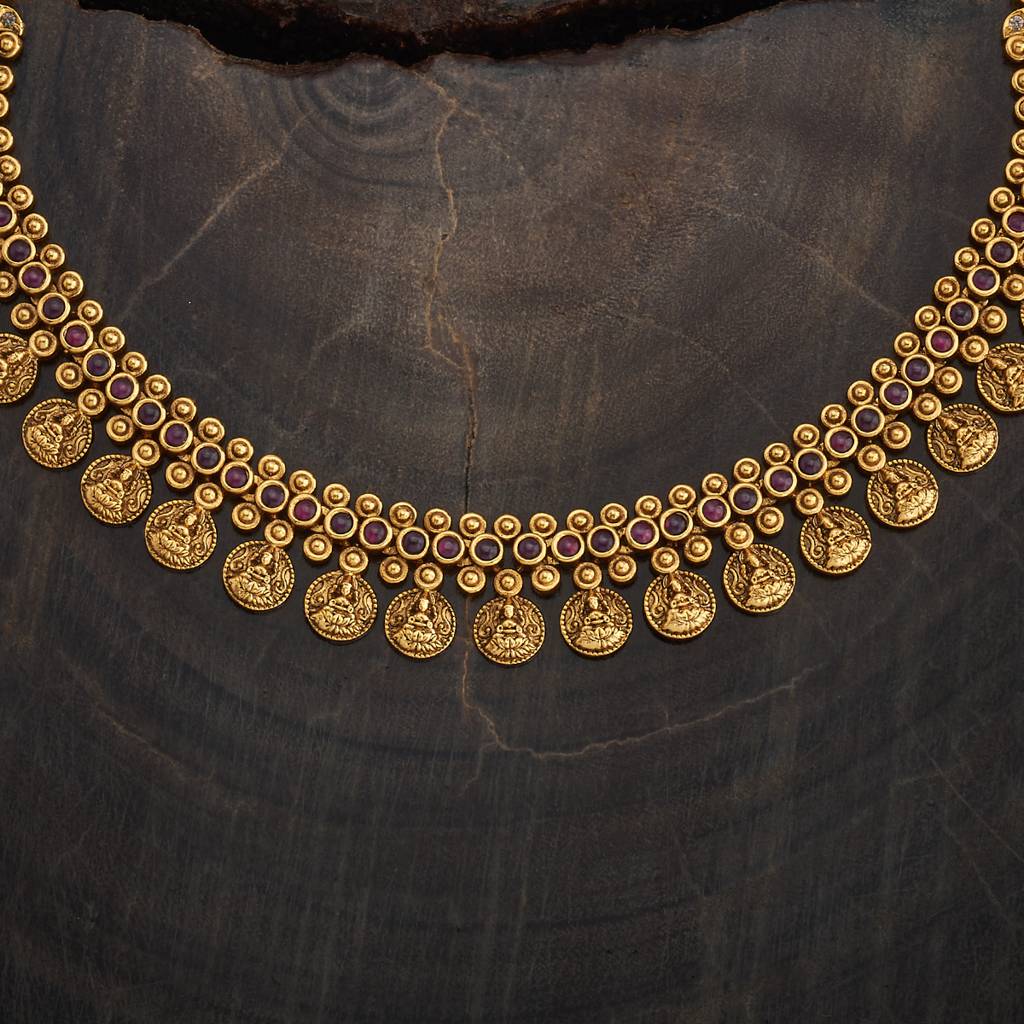 Kushal'S Fashion Jewellery  Plated Ethnic Antique Jewellery Set -181273 : 433410