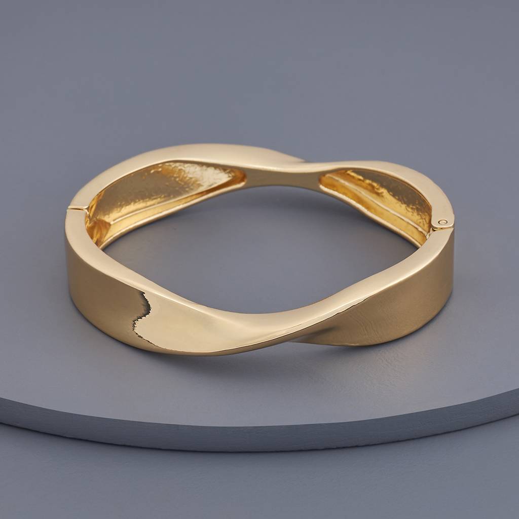Gold Gold-Plated Party  Trendy Zircon Kada-430084 : 430084