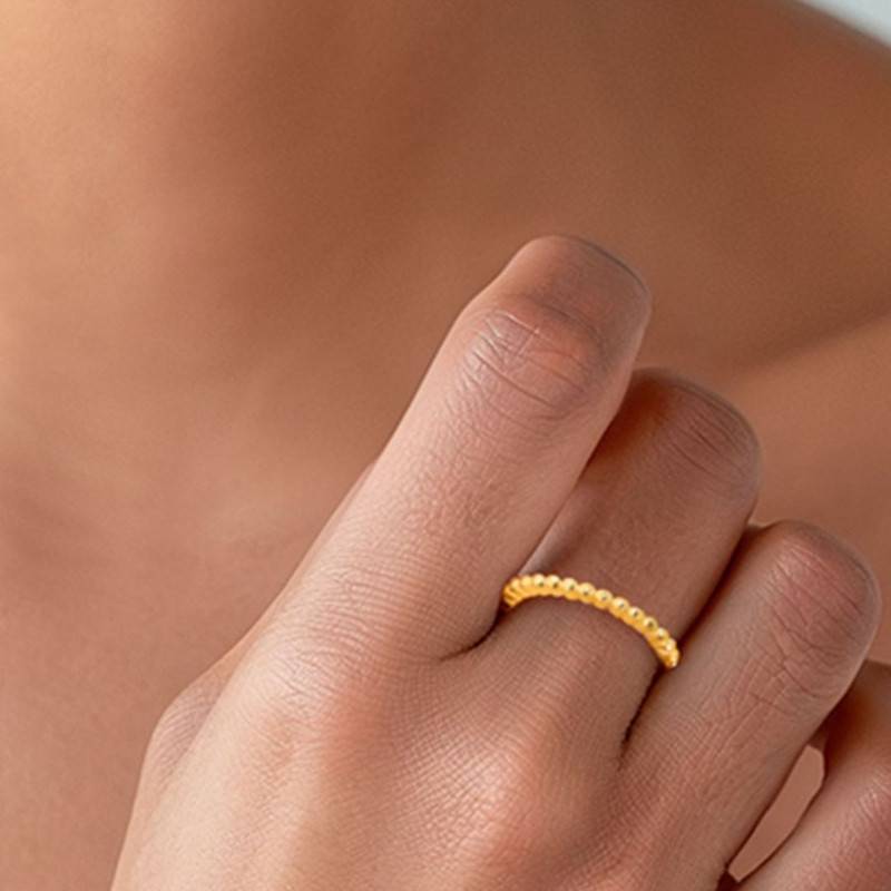 Resilience Ring -18K Gold Vermeil Sterling Silver : TSRI-RES-13-18G-8025
